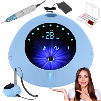 Frezarka do paznokci - Manicure Pedicure - NAILON JMD-207 35W - Zestaw frezów