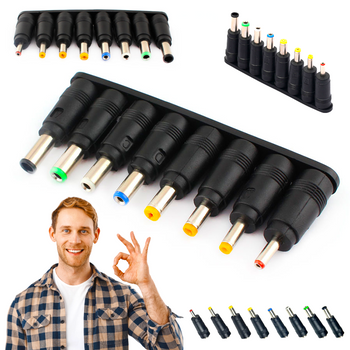 Adaptery 8w1 do zasilacza DC 2.1mm