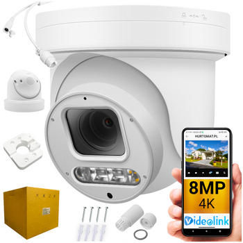 Kamera obrotowa IP POE PTZ 8MP 4K UHD 5X-Zoom - Videolink - M08