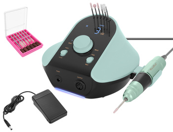 Frezarka do paznokci - Manicure Pedicure - NAILON PRO 45W - Zestaw frezów