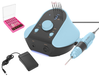 Frezarka do paznokci - Manicure Pedicure - NAILON PRO 45W - Zestaw frezów