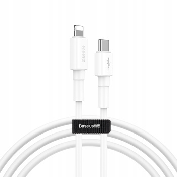 Kabel - USB-C Lightning PD 1m biały - Baseus