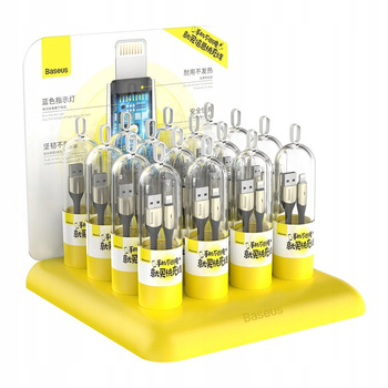 Zestaw 16 Kabli – USB Lightning do iPhone iPad z LED 1m TZCALSP-A01 – Baseus