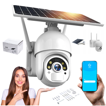 Kamera obrotowa solarna Wifi - UBOX - S10 - Biała