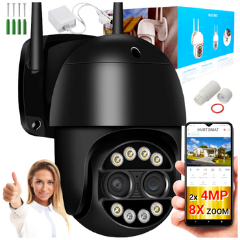 KAMERA OBROTOWA 4MP UHD - ICSEE - Q8 - CZARNA