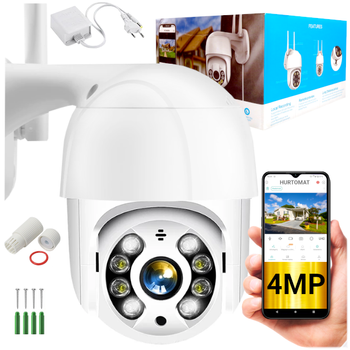 Kamera obrotowa WiFi 4MP Extra FHD - iCSee - V74 - Biała